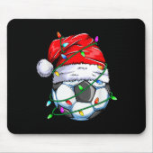 Tapis De Souris Santa Soccer Ball Srts Design- Christmas Soccer Pl (Devant)