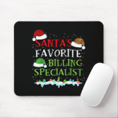 Tapis De Souris Santa's Favorite Billing Specialist Fun Christmas (Avec souris)