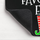 Tapis De Souris Santa's Favorite Elf Group Matching Family Christm (Coin)