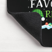 Tapis De Souris Santa's Favorite Referee Fun Christmas  (Coin)