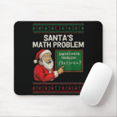 Tapis De Souris Santa's Math Problem 67 Viral Meme Christmas Ugly  (Avec souris)