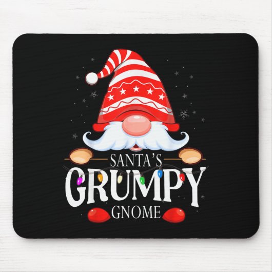 Tapis De Souris Santa's Mpy Gnome Matching Christmas Pajama (Devant)