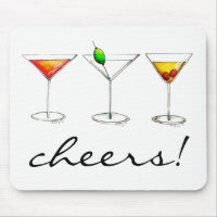 Santé! Margarita Manhattan Cosmo Cocktail Verre