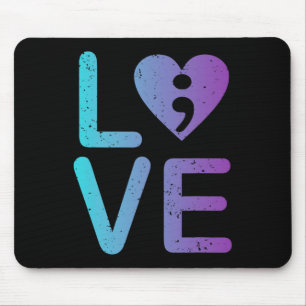 Tapis De Souris Santé mentale Amour Prévention du suicide Anxiété 