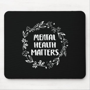 Tapis De Souris Santé mentale, questions de sensibilisation Préven