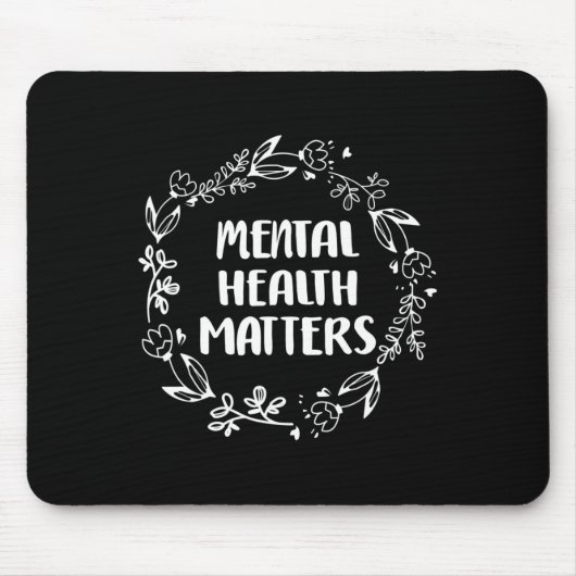 Tapis De Souris Santé mentale, questions de sensibilisation Préven (Devant)