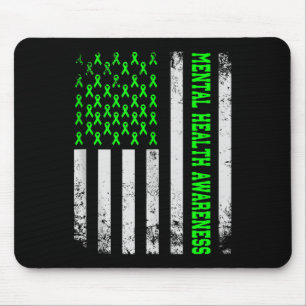 Tapis De Souris Santé mentale S American Flag Mental Health Award