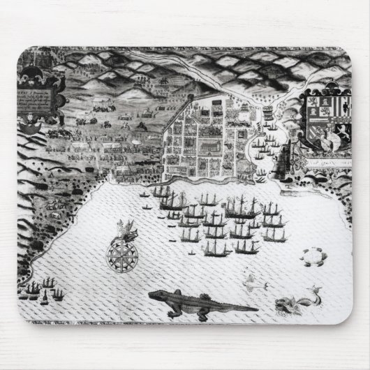 Tapis De Souris Santiago, Cap Vert, 1589 (Devant)