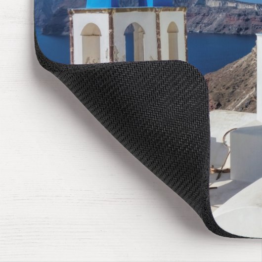 Tapis De Souris Santorin, Grèce Impression photo (Coin)