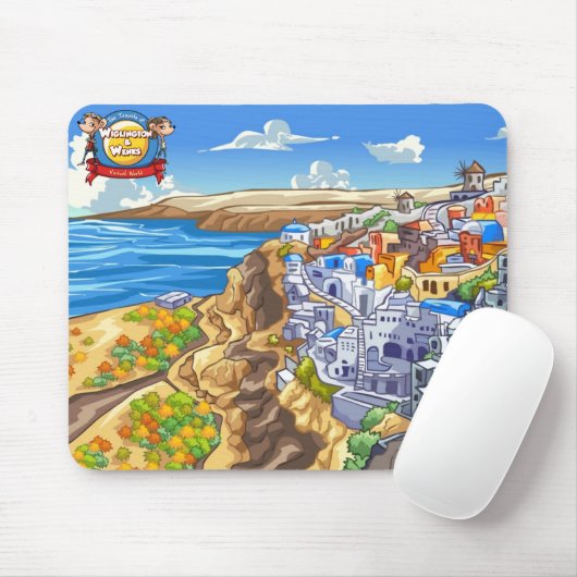 Tapis De Souris Santorini (Avec souris)