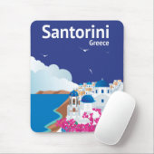 Tapis De Souris Santorini Grèce (Avec souris)