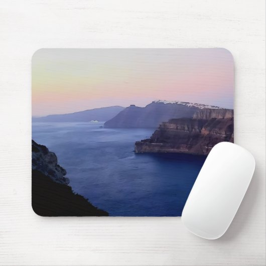 Tapis De Souris Santorini Greece Souvenir Mousepad (Avec souris)