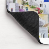 Tapis De Souris Santoroni Grèce Aegean peinture d'aquarelle de mer (Coin)