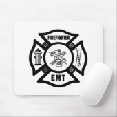 Tapis De Souris Sapeur-pompier EMT Mousepad (Avec souris)