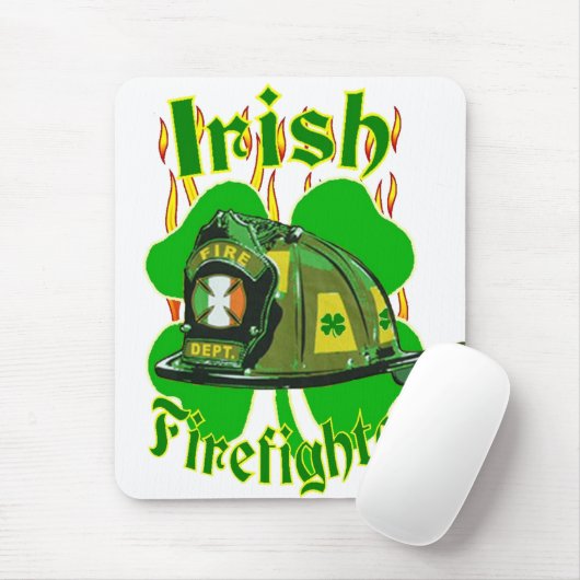 Tapis De Souris Sapeur-pompier irlandais (Avec souris)