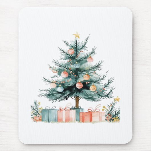 Tapis De Souris sapin de Noël (Devant)