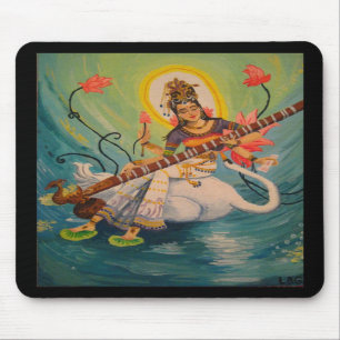 Tapis De Souris Saraswati peignant Mousepad