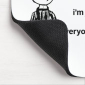 Tapis De Souris Sarcasme drôle "Pas drôle" (Coin)