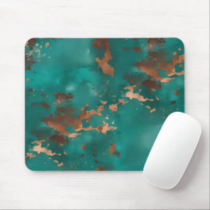Tapis De Souris Sarcelle et bronze