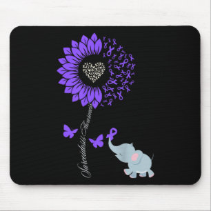 Tapis De Souris Sarcoïdose Sensibilisation Tournesol éléphant Papi