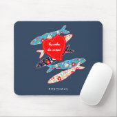 Tapis De Souris Sardines portugaises (Avec souris)