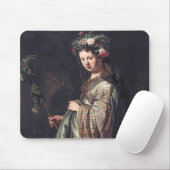 Tapis De Souris Saskia van Uylenburgh, Flora, Rembrandt, 1634 (Avec souris)
