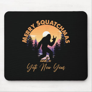 Tapis De Souris Sasquatch Père Noël Yéti Joyeux Squatchmas Bigfoot