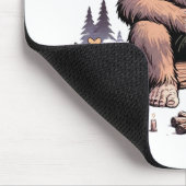 Tapis De Souris Sasquatch tenant des fleurs (Coin)