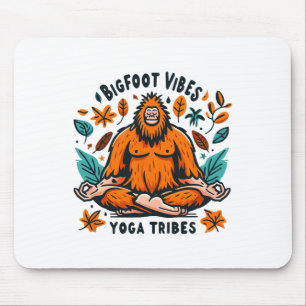 Tapis De Souris Sasquatch Yoga Méditation Bigfoot Vibes Tribu de Y