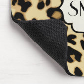 Tapis De Souris Sassy Empreinte de léopard Monogramme (Coin)