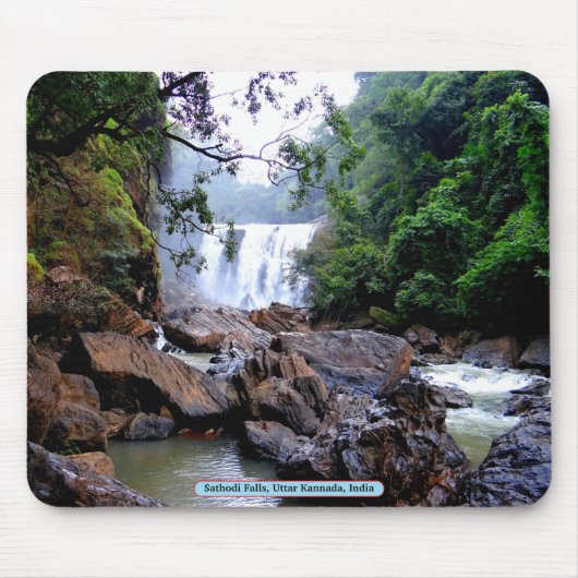 Tapis De Souris Sathodi Falls, Uttar Kannada, Inde (Devant)