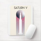 Tapis De Souris Saturn V Apollo Space Art (Avec souris)