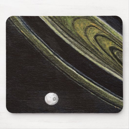 Tapis De Souris Saturne et Tethys mousepad (Devant)