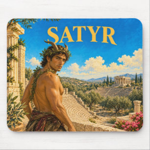 Tapis De Souris Satyre, Monstre de Fantasy Gothique