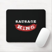 Tapis De Souris Saucisson King Funny Distressed Bbq (Avec souris)