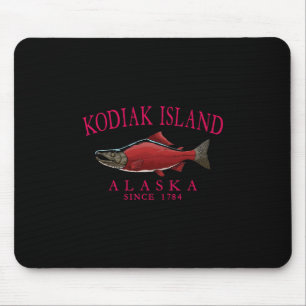 Tapis De Souris Saumon de l'Île Kodiak Alaska Depuis 1784 Arched R