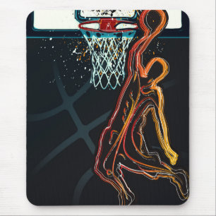 Tapis De Souris Saut de dunk de basket-ball Moderne Urbain Cool