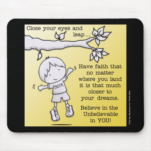 Tapis De Souris Saut de la foi (Devant)