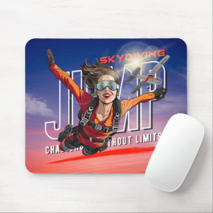 Tapis De Souris Saut en parachute - Ressentez la liberté au-dessus