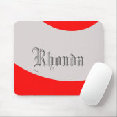 Tapis De Souris Saute rouge et gris (Avec souris)