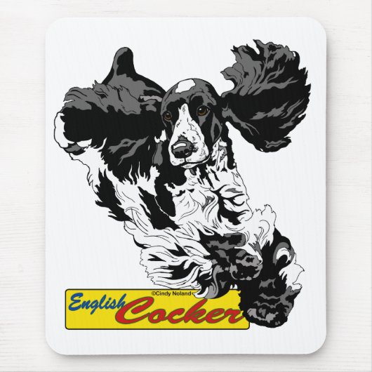 Tapis De Souris Sauter anglais de cocker (Devant)