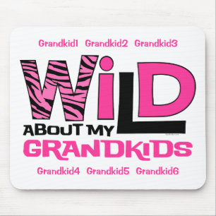 Tapis De Souris Sauvage au sujet de mes Grandkids Personlized