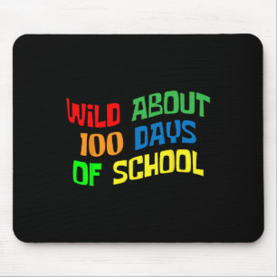 Tapis De Souris Sauvage Environ 100 Jours École 100e Jour Enseigna