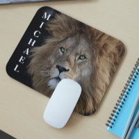 Sauvage Lion Photo yeux verts Personnalisé