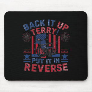 Tapis De Souris Sauvegarder Terry Placer Le Drapeau Inverse Feu D'