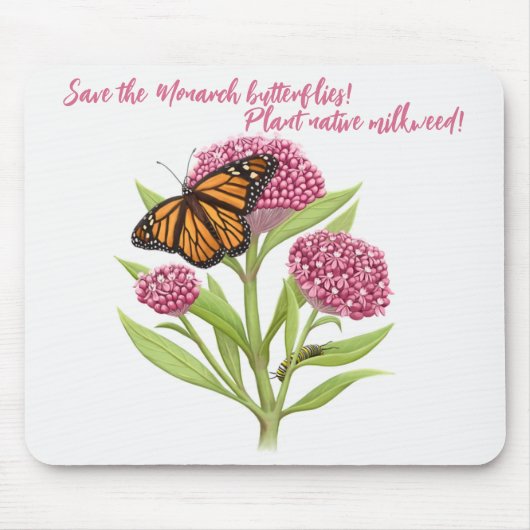 Tapis De Souris Sauver le papillon monarque (Devant)