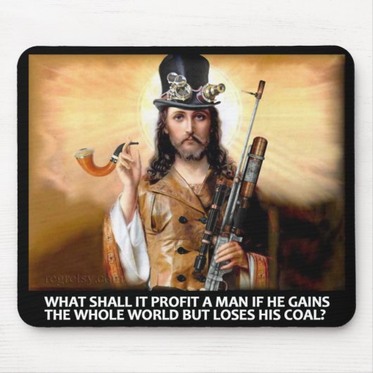 Tapis De Souris Sauveur de Steampunk (Devant)