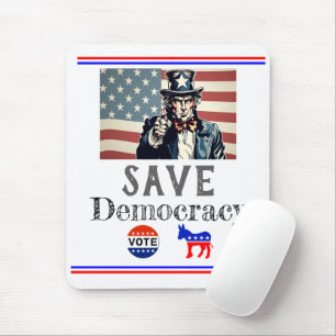 Tapis De Souris Sauvez la démocratie - Souris