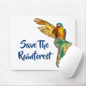 Tapis De Souris Sauvez La Rainforest (Avec souris)