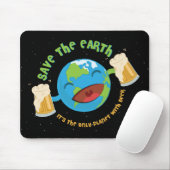 Tapis De Souris Sauvez la terre (Avec souris)